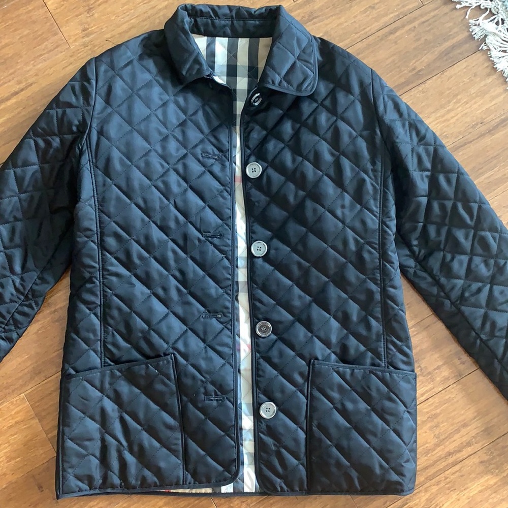 Burberry girls quilted jacket size 14Y